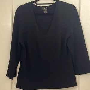 Black v- neck sweater